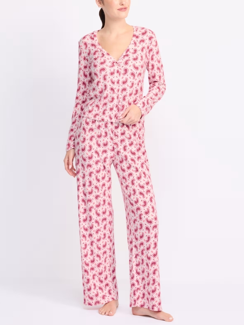 Seeing Stars Pointelle Cardigan and Pant Sleep & Lounge Set- M